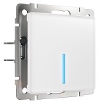 Сенсорный выключатель одноклавишный Умный дом/W4510601/ Сенсорный выключатель одноклавишный с функцией Wi-Fi (белый)